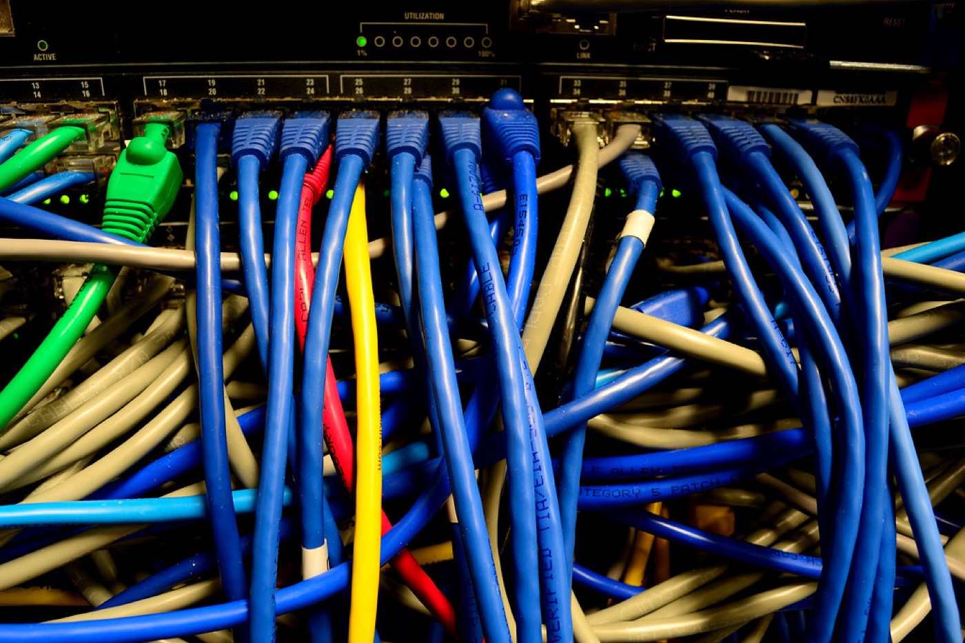Network cables in a switch